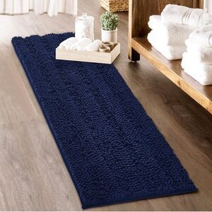 Navy Blue Bath Mat Set of 2